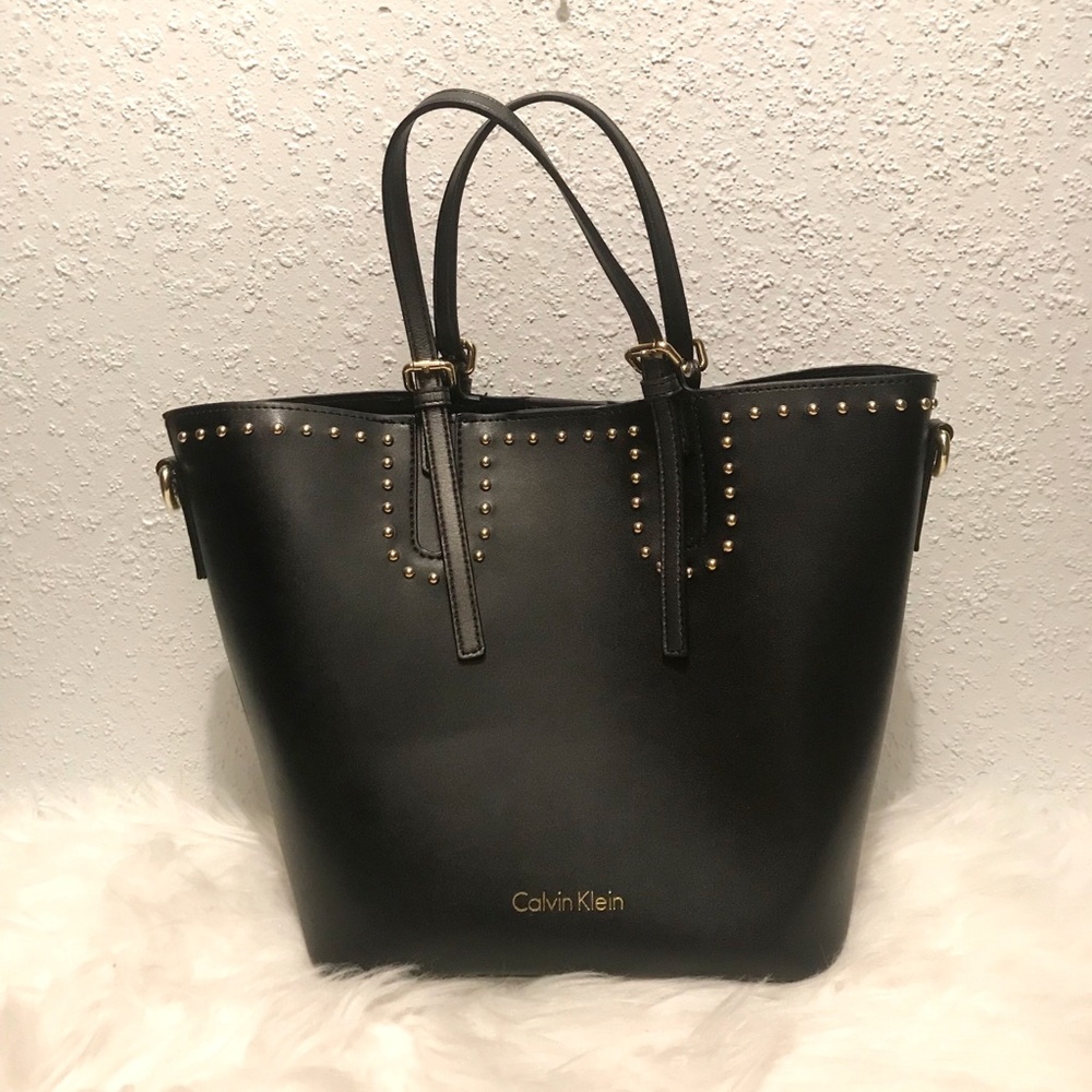 Calvin Klein black leather